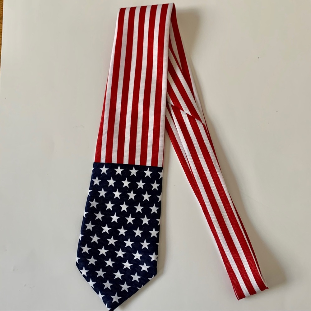 USA American Flag Tie NWOT
